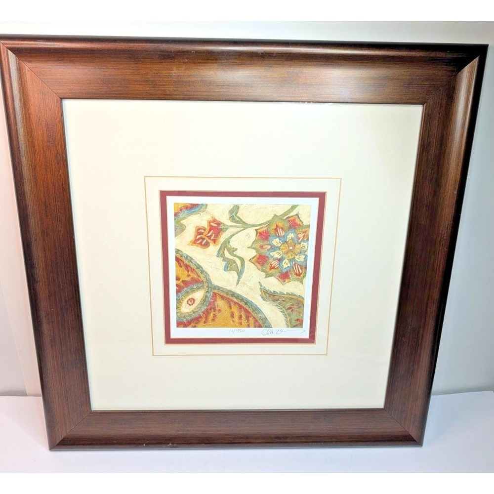 Paisley by Chariklia Zarris Signed & Numbered Giclee Print 10/950 Framed